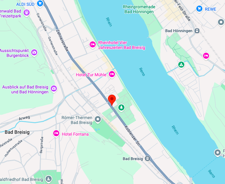 Anfahrt zum Puppenmuseum Bad Breisig